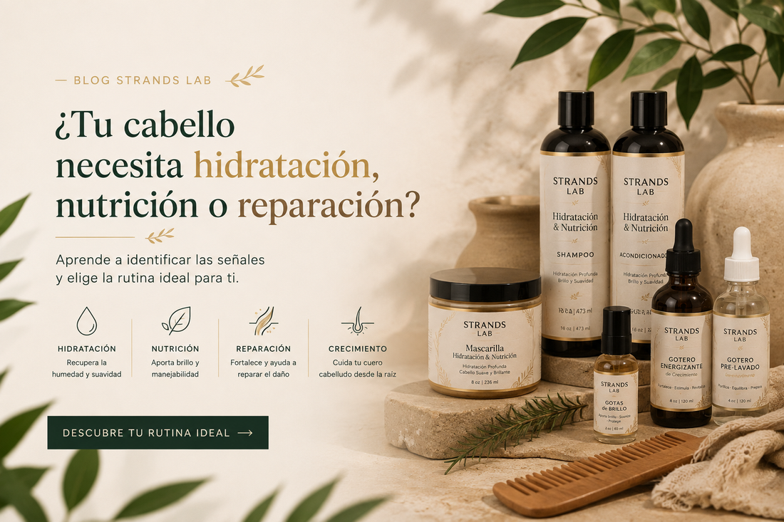 ¿Tu cabello necesita hidratación, nutrición o reparación?