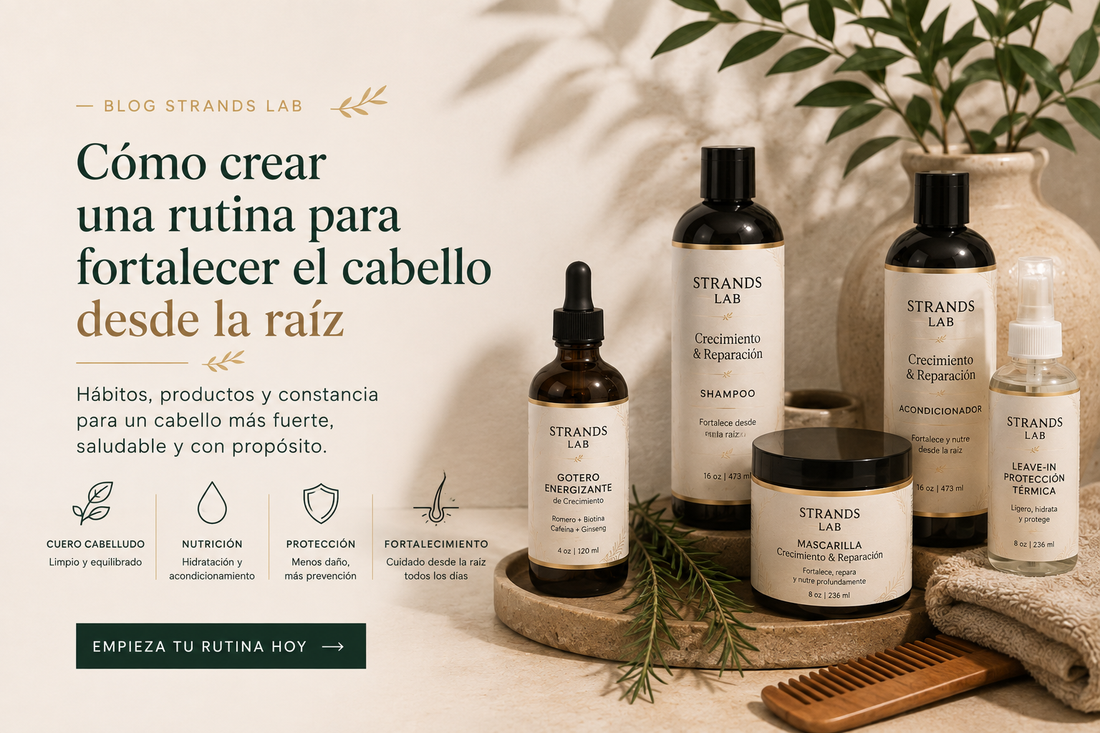 Cómo crear una rutina para fortalecer el cabello desde la raíz